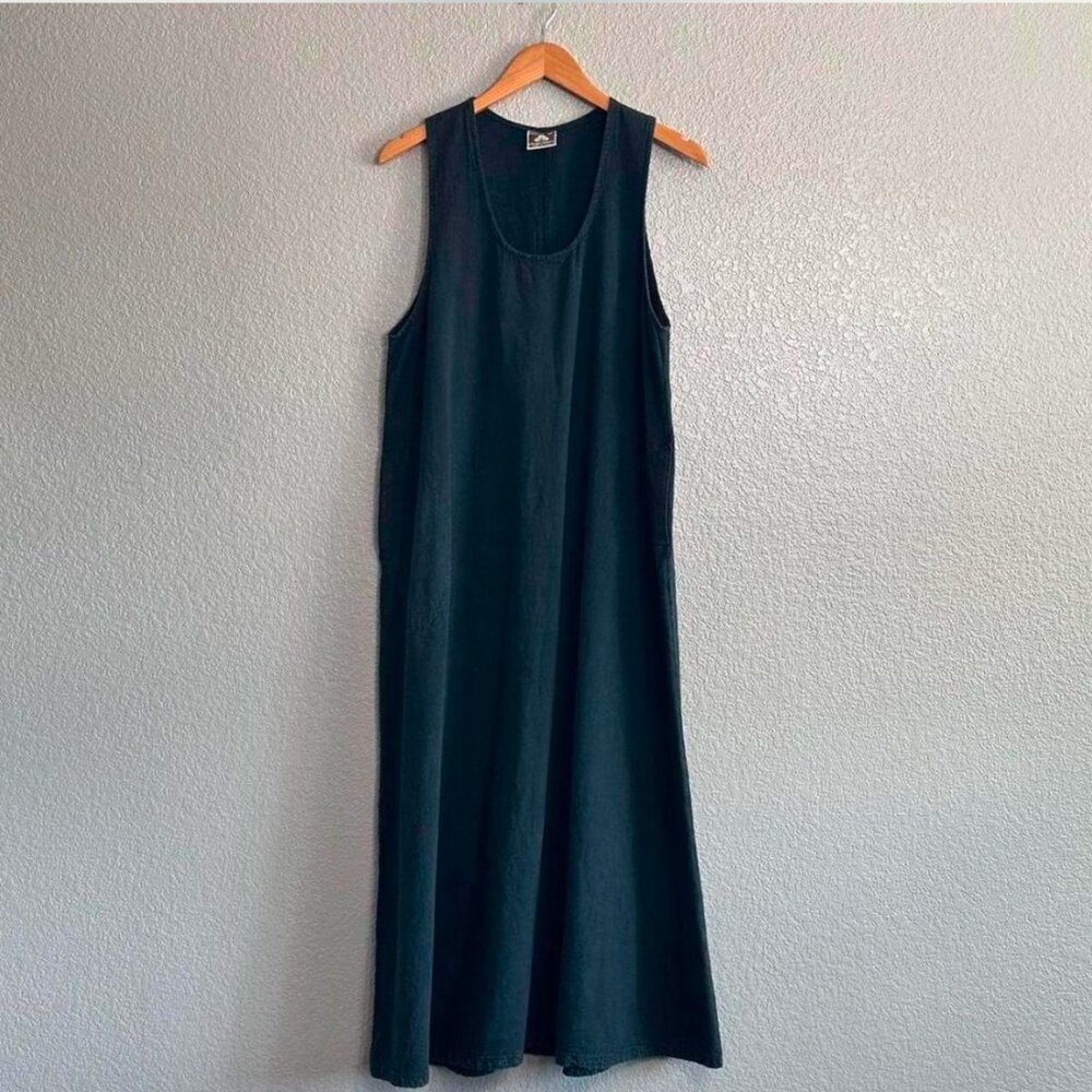 Black "Denim" Sleeveless maxi dress **SOLD**